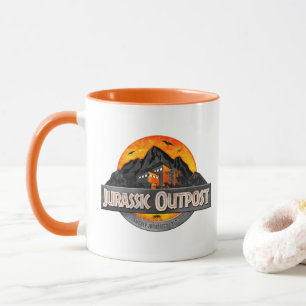 Mug Logo de log d'avant-poste classique du Jurassique