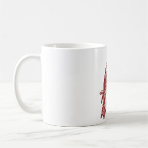 Mug logo de l'oiseau Bec-croisé des montagnes rocheuse