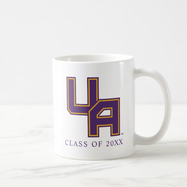 Mug Logo de l'Université d'Albany Initials (Droite)