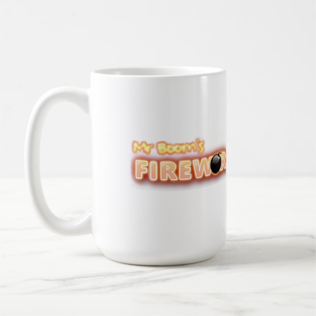 Mug Logo de M. Booms Firework Factory (Gauche)