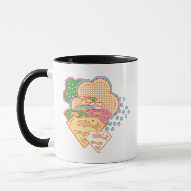Mug Logo de nuage coloré Supergirl (Gauche)
