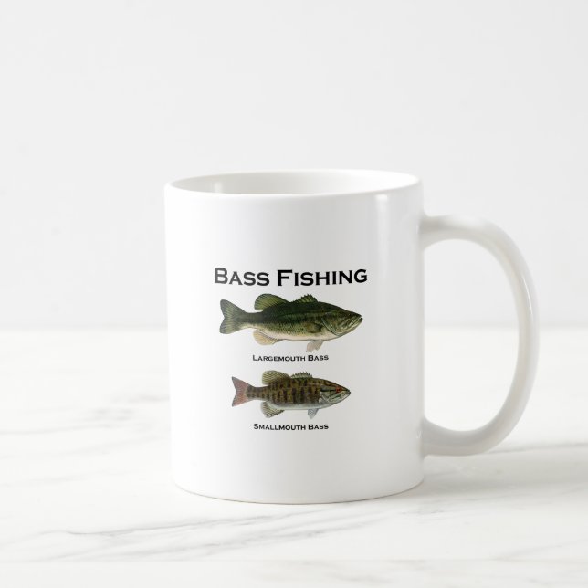 Mug Logo de pêche au bar (de large ouverture - (Droite)