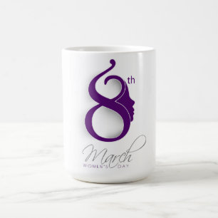Mug Logo de pourpre du jour des femmes internationales