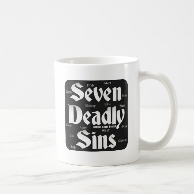 Mug Logo de sept péchés mortels (Droite)