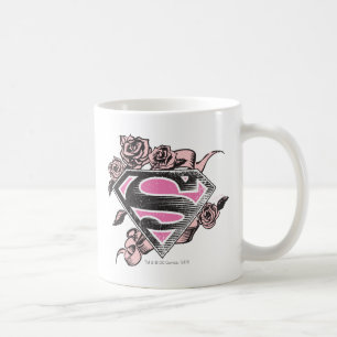 Mug Logo de Supergirl avec des roses