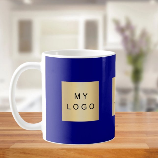 Mug Logo d'entreprise bleu marine (Créateur téléchargé)