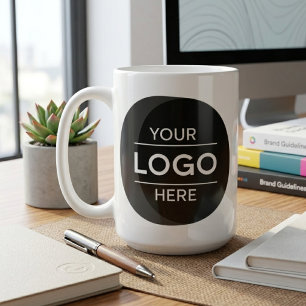 Mug Logo d'entreprise minimaliste Design de cercle noi