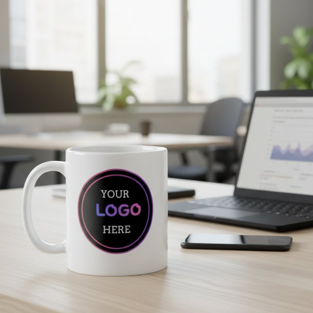 Mug Logo d'entreprise personnalisé (Custom Business Logo Mug | Personalized Company Brand Coffee Mug | Corporate Gift)
