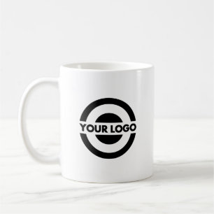 Mug Logo d'entreprise personnalisé Blanc