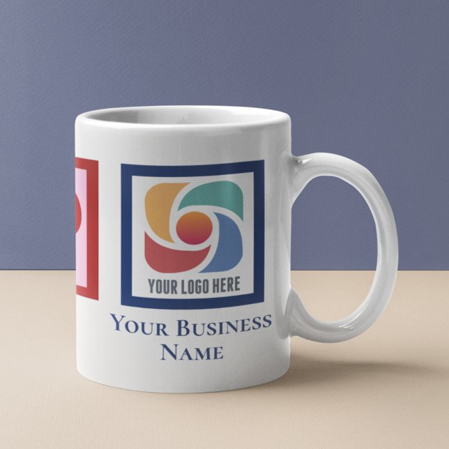 Mug Logo d'entreprise personnalisé Peace Love (Créateur téléchargé)