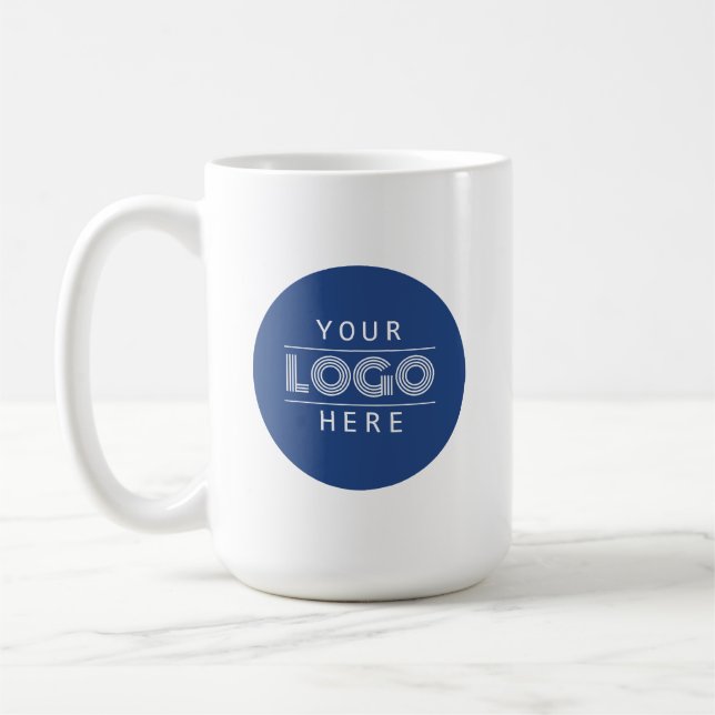 Mug Logo d'entreprise personnalisé simple (Gauche)