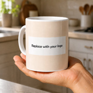 Mug logo d'entreprise rectangulaire de crême de champa
