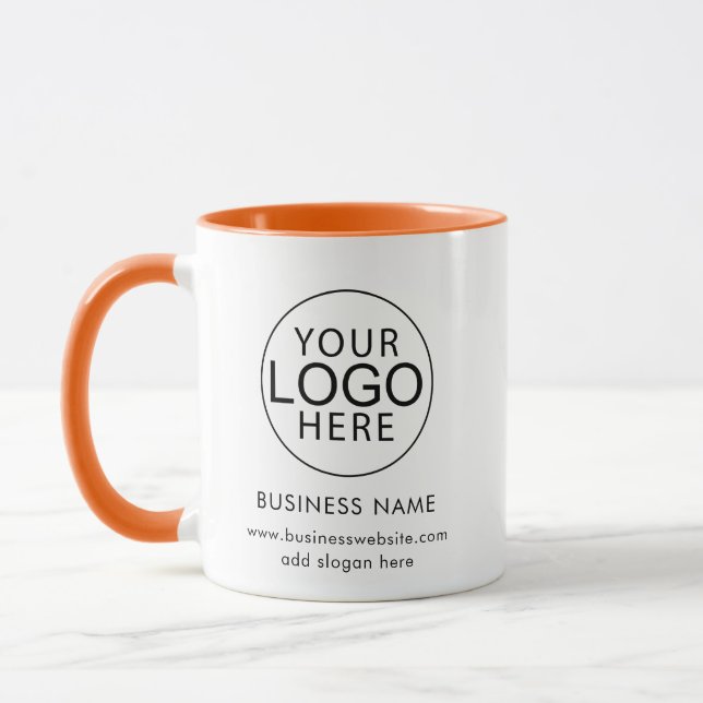 Mug Logo d'entreprise simple personnalisé (Gauche)