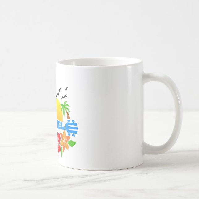 Mug Logo d'île d'ukulélé (Droite)