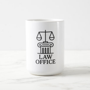 Mug Logo du bureau du droit élégant