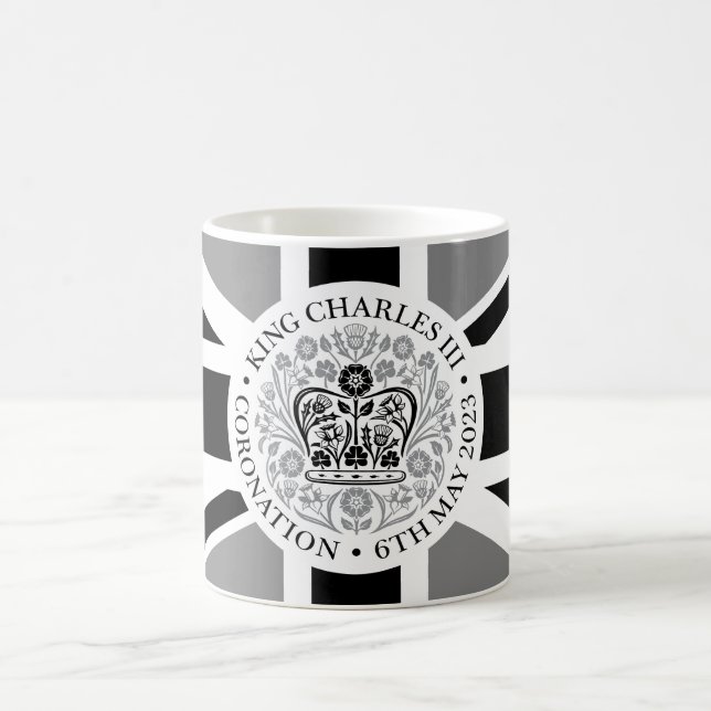 Mug Logo du couronnement royal du roi Charles III Patr (Centre)