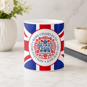 Mug Logo du couronnement royal du roi Charles III patr
