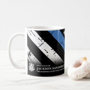 Mug Logo du département de police Thin Blue Line