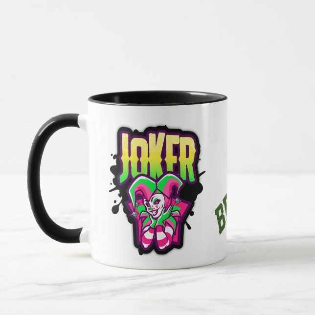Mug Logo du meilleur joueur de joker souriant (Gauche)