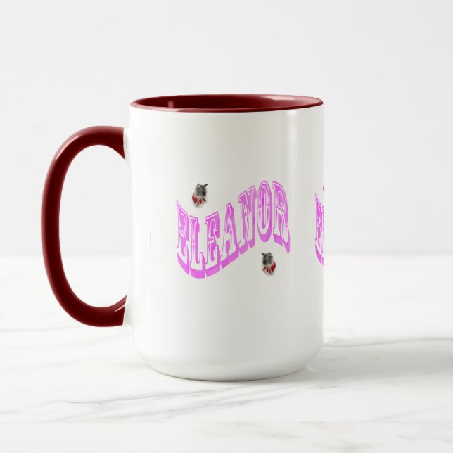 Mug Logo du nom d'Eleanor, (Gauche)