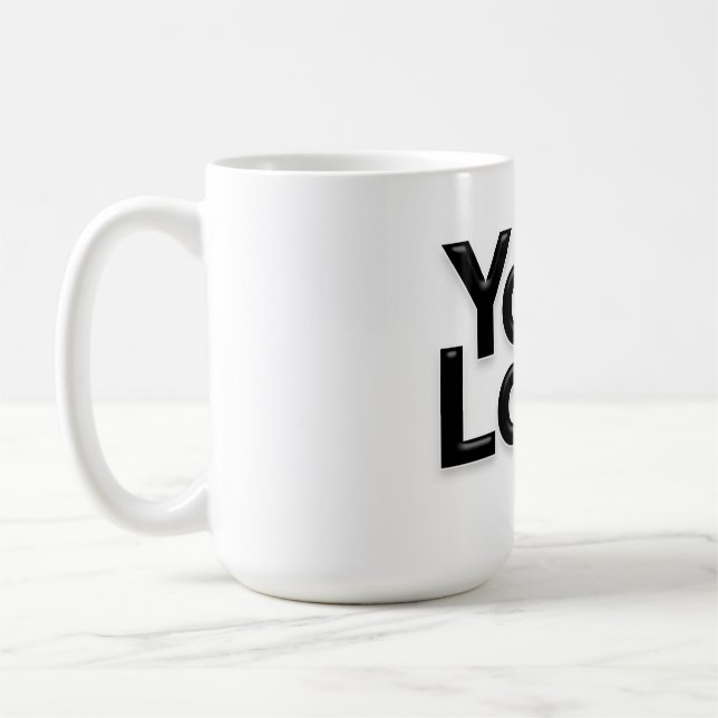 Mug Logo du propriétaire des petites entreprises Marke (Gauche)