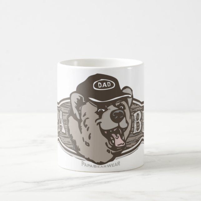 Mug Logo d'usage d'ours de papa (Centre)