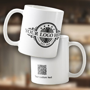 Mug Logo et QR Code Business Marketing
