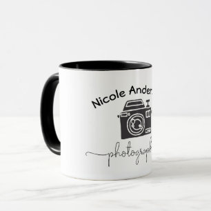 Mug Logo Graphique Minimaliste Moderne Appareil Photo