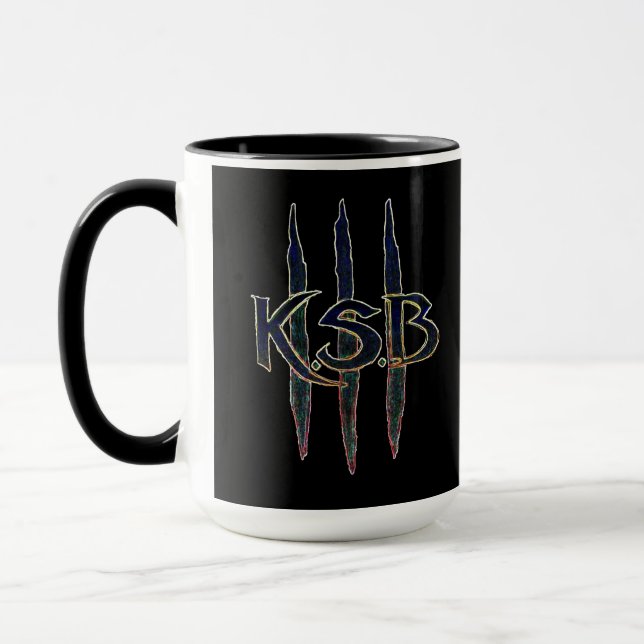 Mug Logo grunge bleu de KSB (Gauche)
