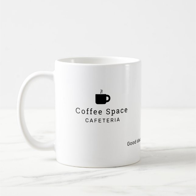 Mug logo marque nom commercial personnalisé (Gauche)