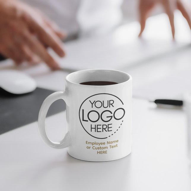 Mug Logo moderne élégant Employé/Société SWAG Gold (Créateur téléchargé)