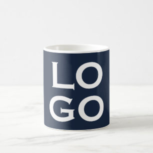 Mug Logo ou image personnalisé sur fond bleu marine