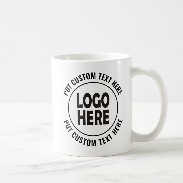 Mug Logo personnalisé et promotion commerciale du text (Droite)