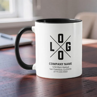 Mug Logo personnalisé moderne pour les entreprises de 
