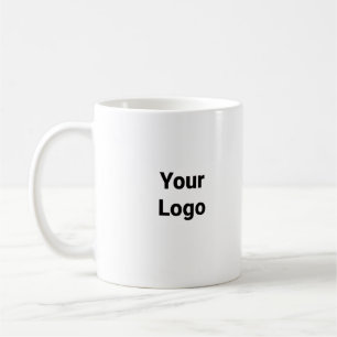 Mug Logo personnalisé simple et élégant ici sociét