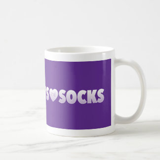 Mug Logo pourpre de Nylonsandsocks