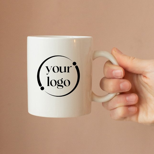 Mug Logo professionnel simple et moderne (Personalize with your business logo.)