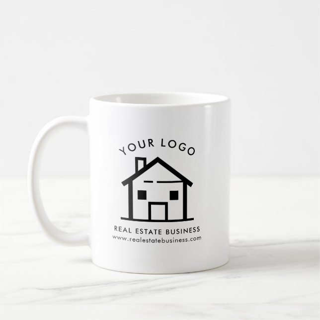Mug Logo promotionnel de l'agent immobilier personnali (Gauche)