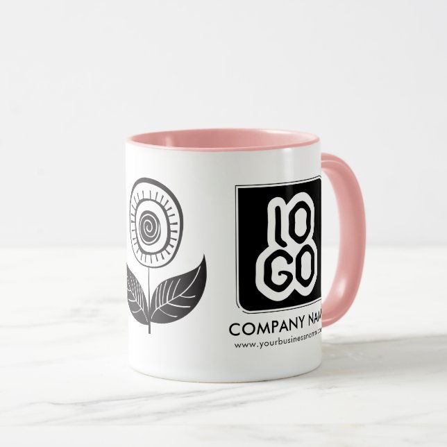 Mug Logo promotionnel personnalisé (Devant droit)