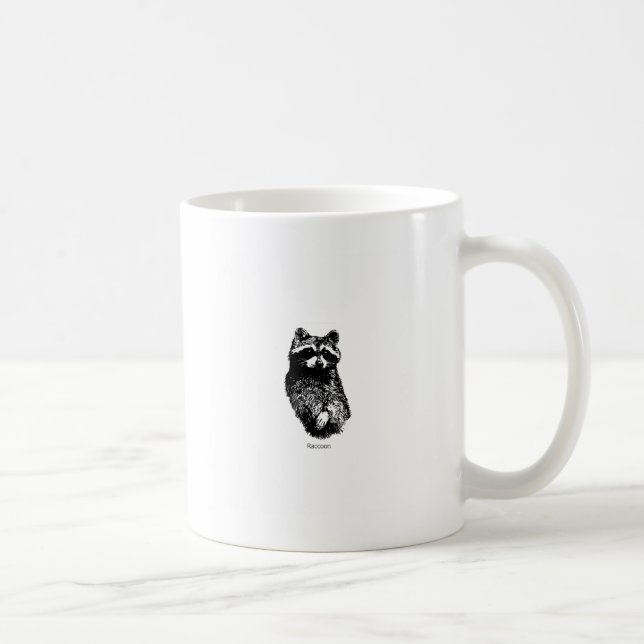 Mug Logo raton laveur de schéma (Droite)