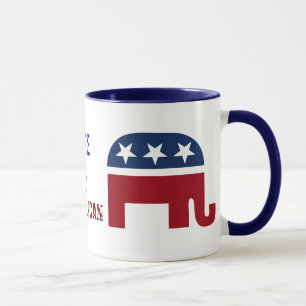 Mug Logo républicain d'éléphant
