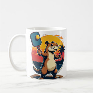 Mug Logo Rétro du Club de Pickleball Capybara