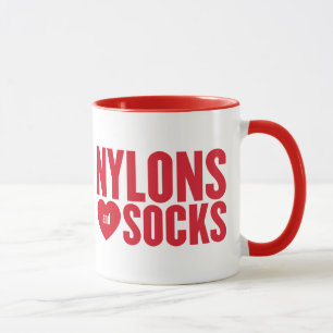 Mug Logo rouge avec les talons à pois