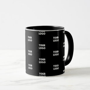 Mug Logo simple à répéter   Noir