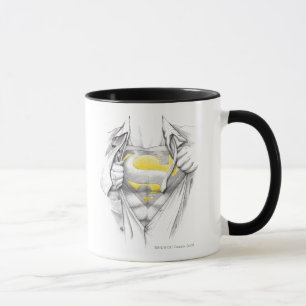 Mug Logo Superman de la poitrine esquissée