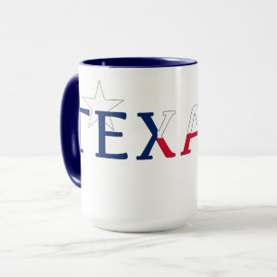 Mug Logo Texas avec Bluebonnets