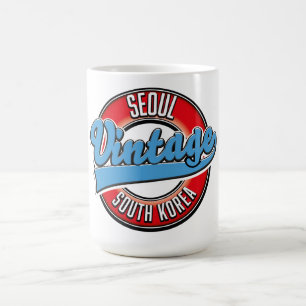 Mug logo vintage de Séoul Corée du Sud