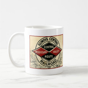 Mug Logo Vintage du chemin de fer Illinois Central