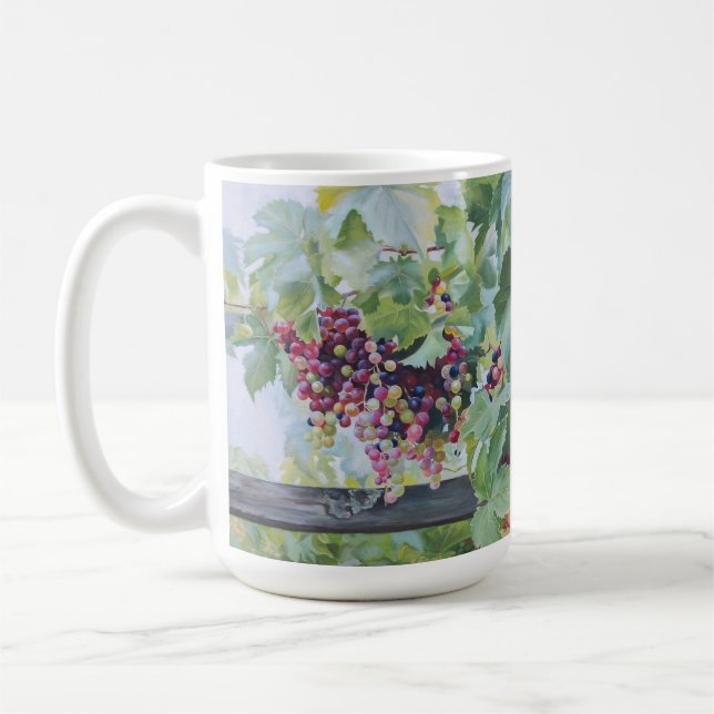 Mug Loire Valley Vineyard – French Grape Painting (Gauche)