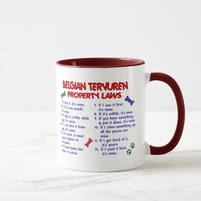 Mug Lois BELGES 2 de propriété de TERVUREN (Droite)